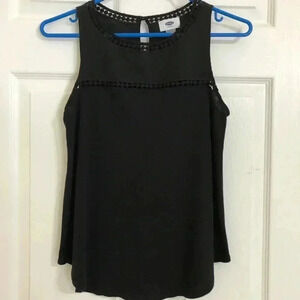 Old  Navy Flowy Black Sleeveless Top Size XS